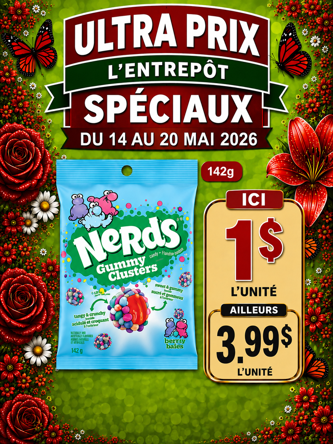 Ultra Prix L'Entrepôt - circulaire du Jeudi, le 14 mai 2026 au mercredi 20 mai 2026