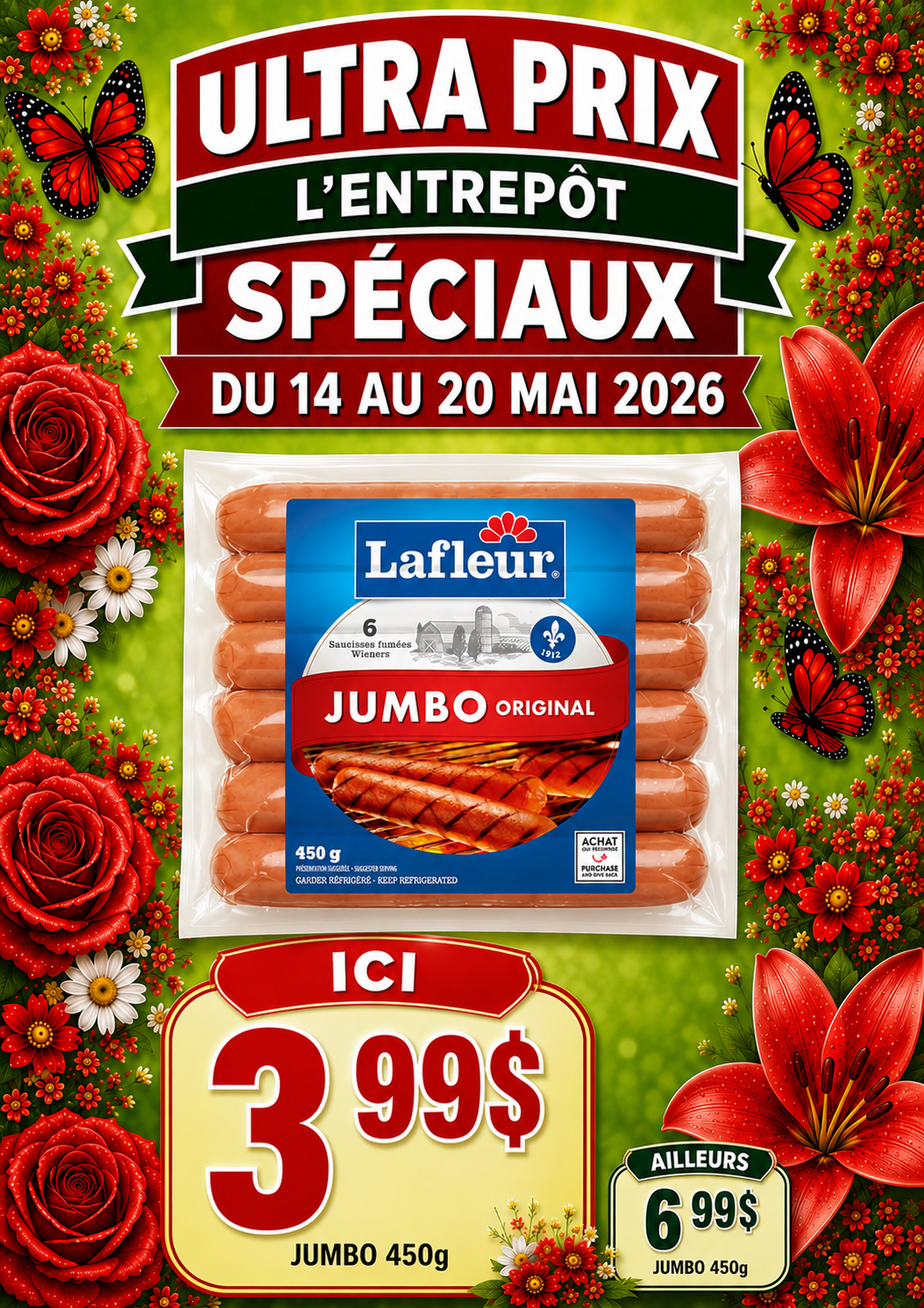 Ultra Prix L'Entrepôt - circulaire du Jeudi, le 14 mai 2026 au mercredi 20 mai 2026