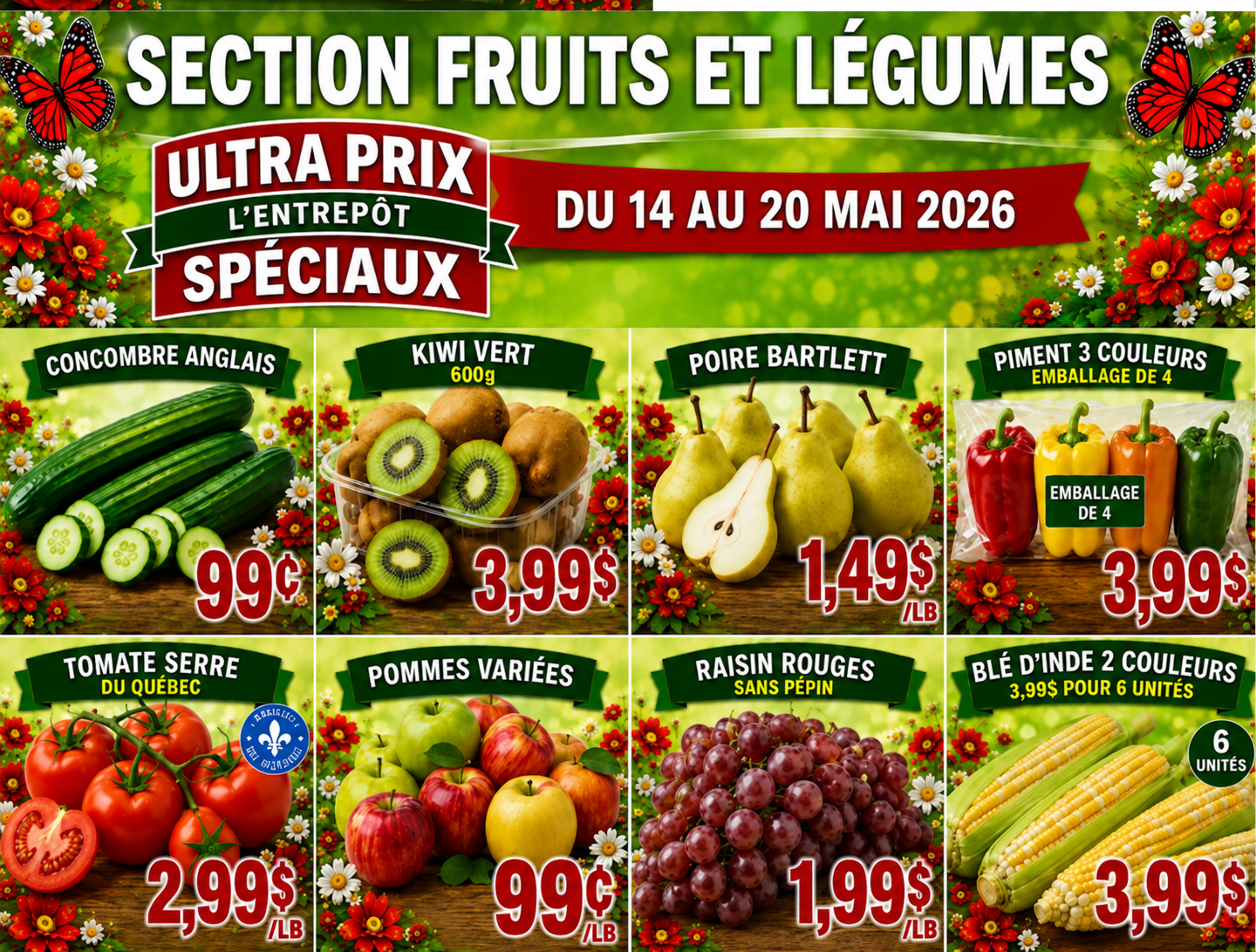 Ultra Prix L'Entrepôt - circulaire du Jeudi, le 14 mai 2026 au mercredi 20 mai 2026