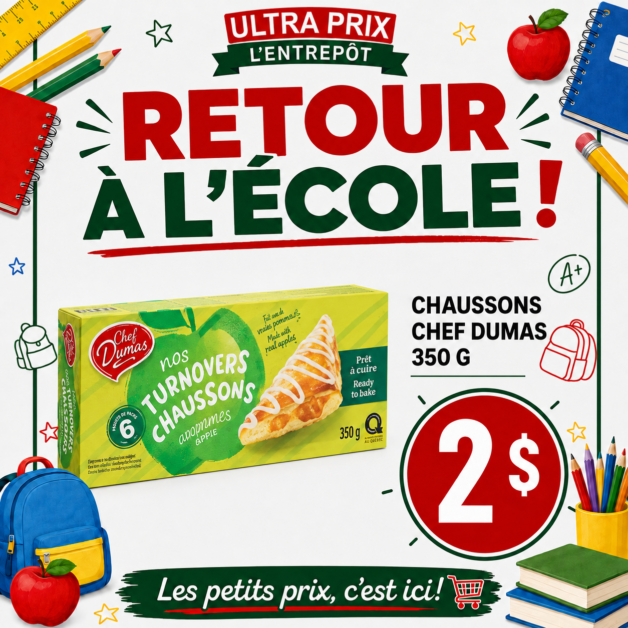 Ultra Prix L'Entrepôt - circulaire du Jeudi, le 13 août 2026 au mercredi 19 août 2026
