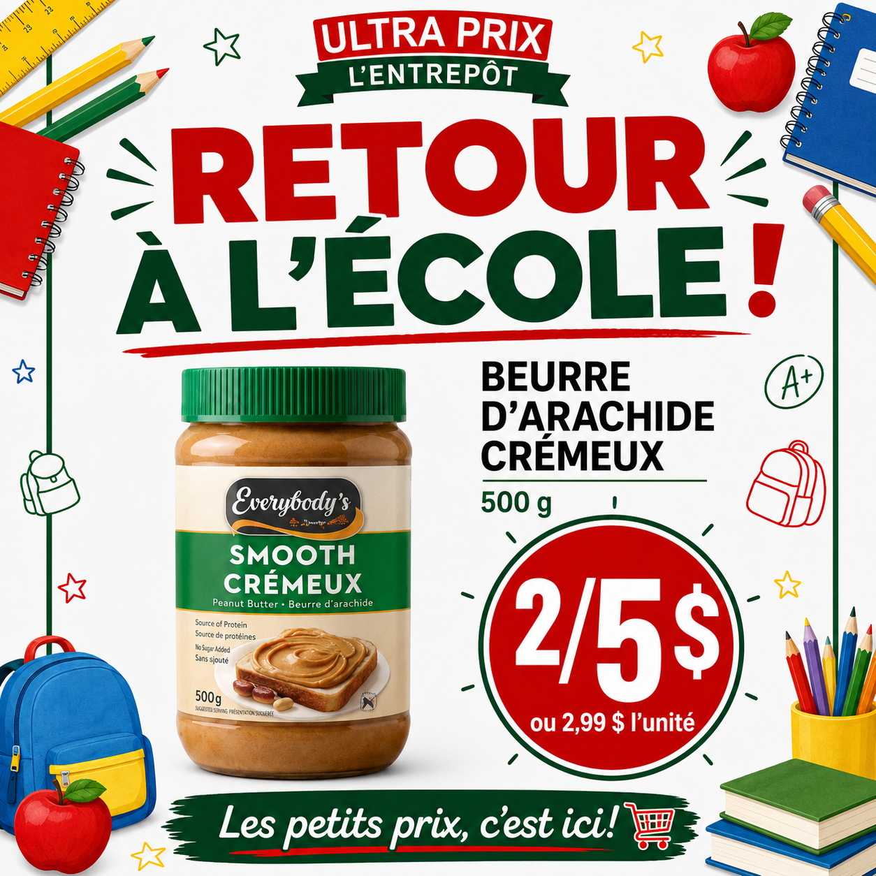 Ultra Prix L'Entrepôt - circulaire du Jeudi, le 13 août 2026 au mercredi 19 août 2026