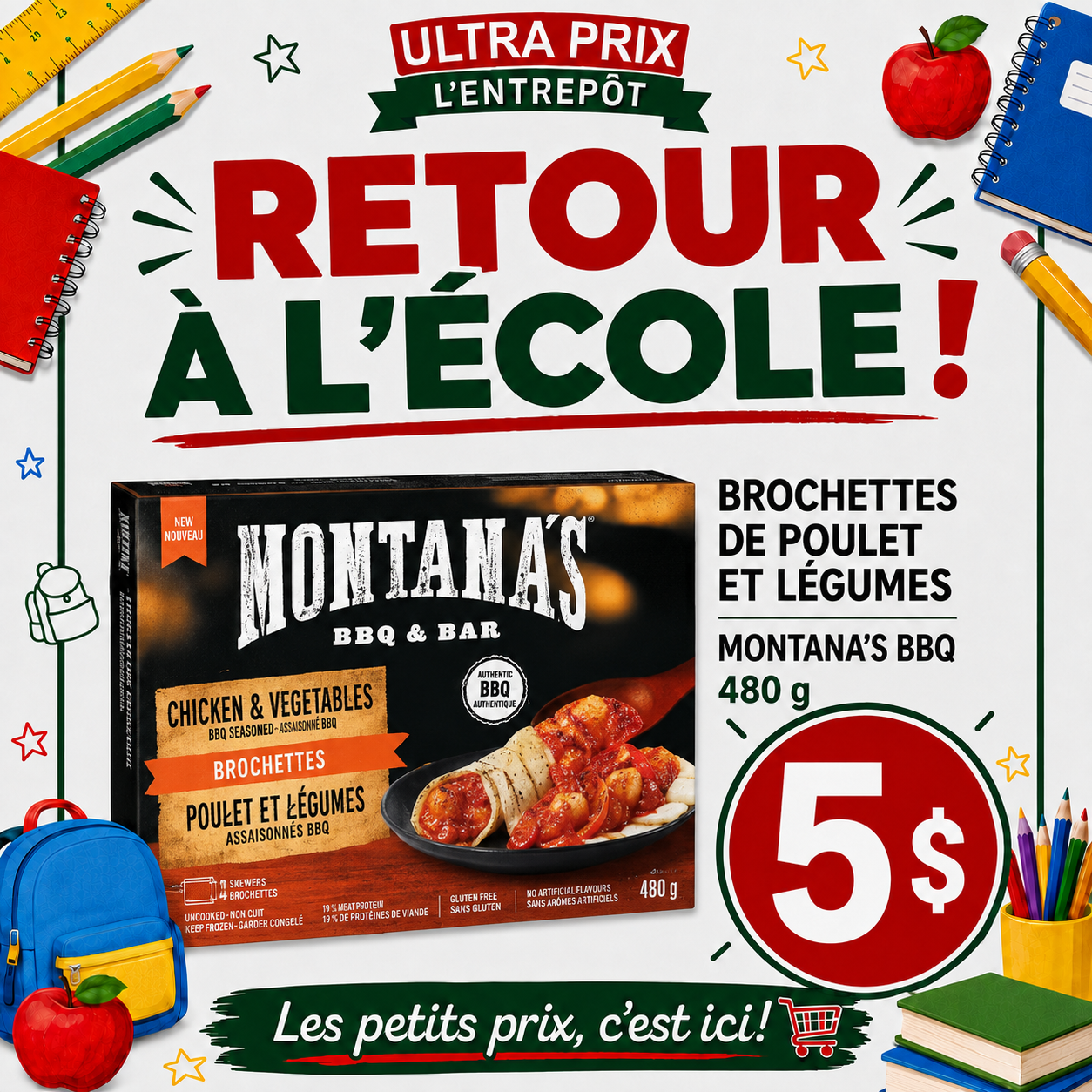 Ultra Prix L'Entrepôt - circulaire du Jeudi, le 13 août 2026 au mercredi 19 août 2026